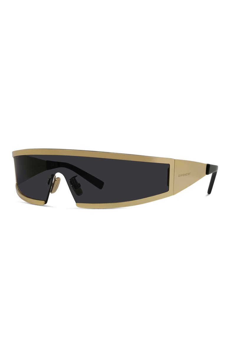 Square Mask Sunglasses, Alternate, color, GOLD / SMOKE