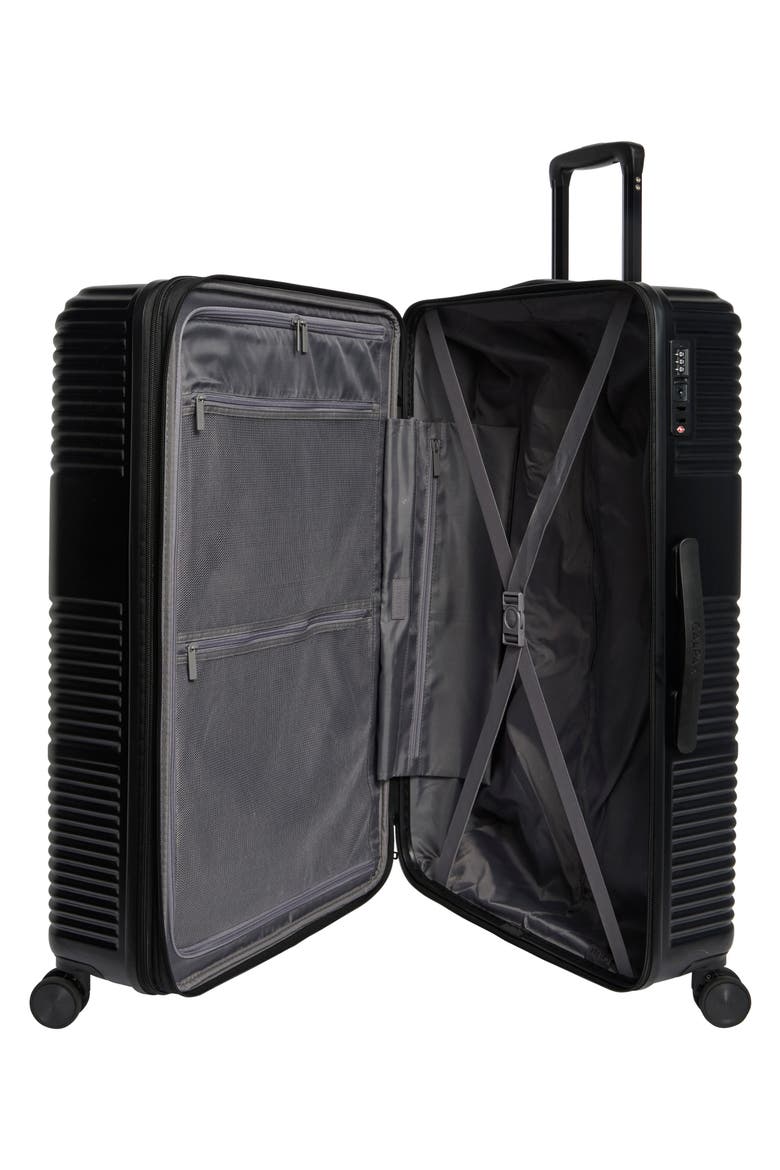 Ravia 28-Inch Hardside Spinner Luggage, Alternate, color, BLACK
