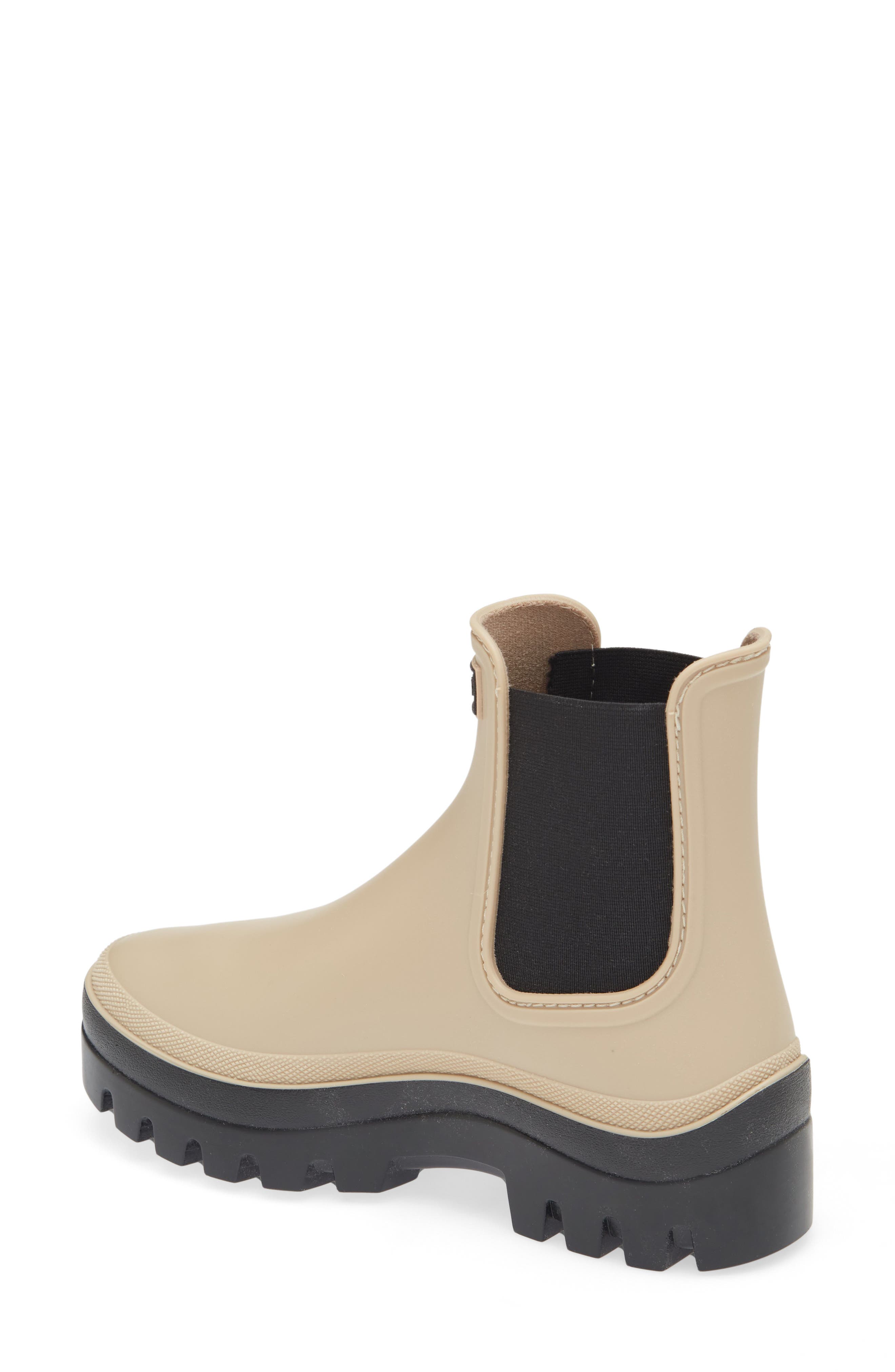 Carter Waterproof Chelsea Rain Boot, Alternate, color, BEIGE