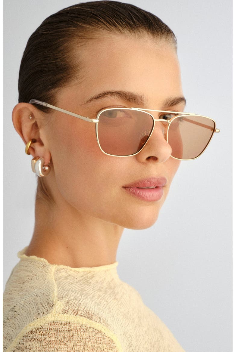 Diametric II Gradient Navigator Sunglasses, Alternate, color, BRIGHT GOLD