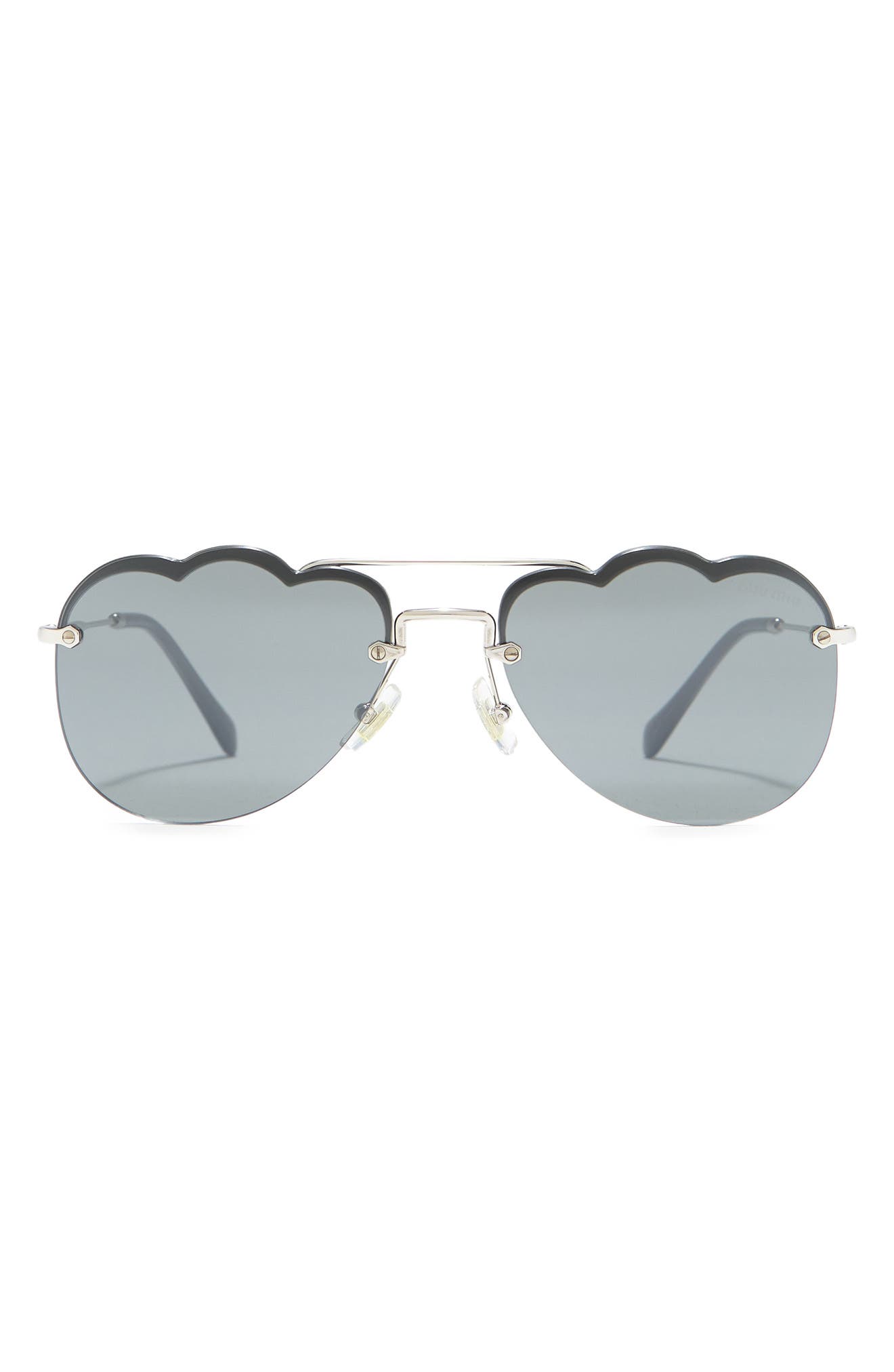 Miu Miu 58mm Irregular Sunglasses