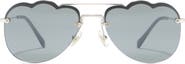 Miu Miu 58mm Irregular Sunglasses