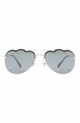 Miu Miu 58mm Irregular Sunglasses