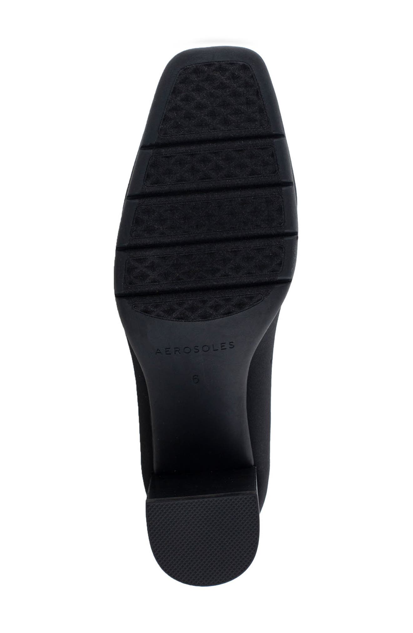 Aerosoles Midnight Block Heel Pump, Alternate, color, Black Stretch Gabardine