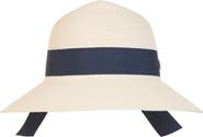 Bruno Magli Ribbon Band Straw Sun Hat