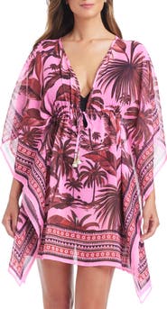 BLEU by Rod Beattie Plunge Semisheer Cover-Up Caftan