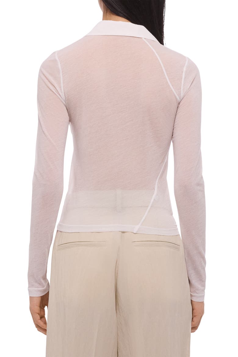 Twisted Polo Top, Alternate, color, WHITE - 100