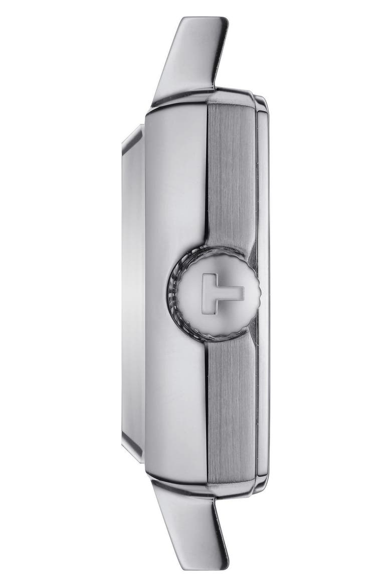Loveley Square Diamond Watch with Interchangeable Straps, 20mm, Alternate, color, SILVER
