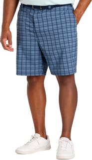 Reebok Big & Tall Plaid Tech Golf Shorts