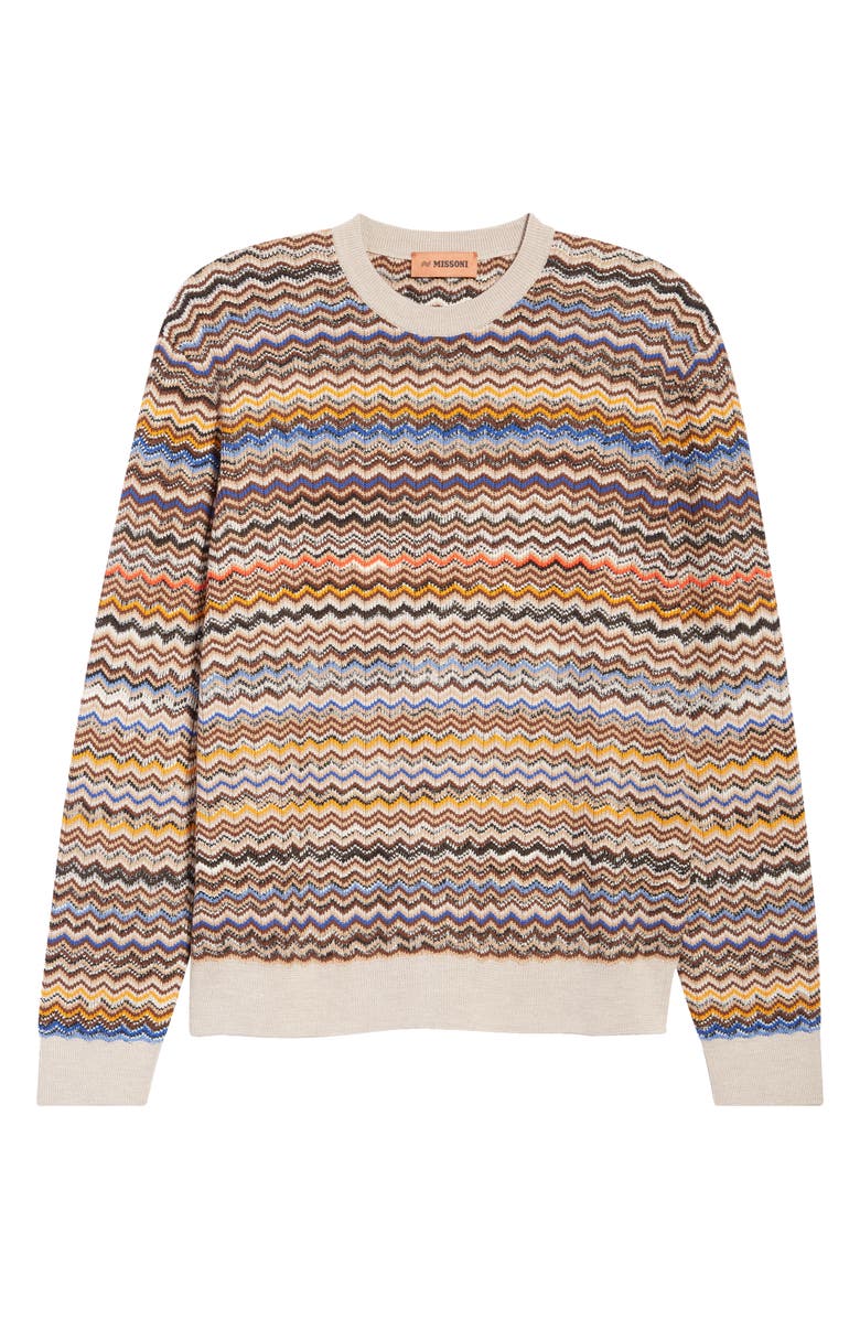 Missoni Wool Crewneck Sweater, Alternate, color, 