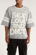 DIET STARTS MONDAY Sex, Love & Diet Athletic Graphic T-Shirt