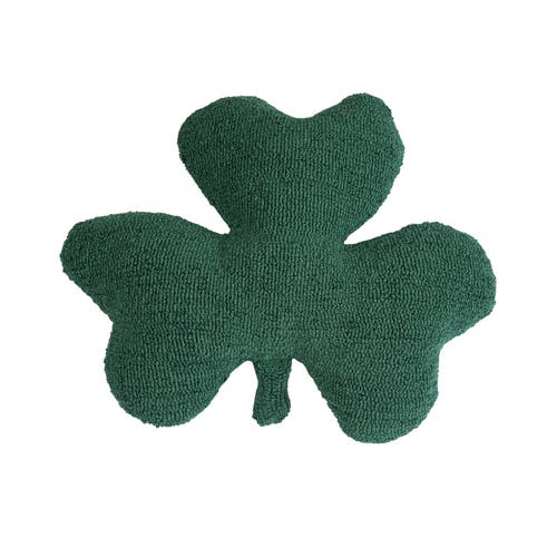 C & F Home C&f Home Clover Shaped St. Patrick's Hooked Reversible Shaped Throw Pillow, 18" X 20" In Green