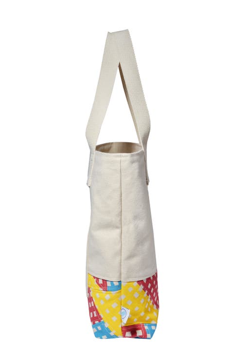 Dance Happy Patchwork Carry All Tote Bag In Multicolor