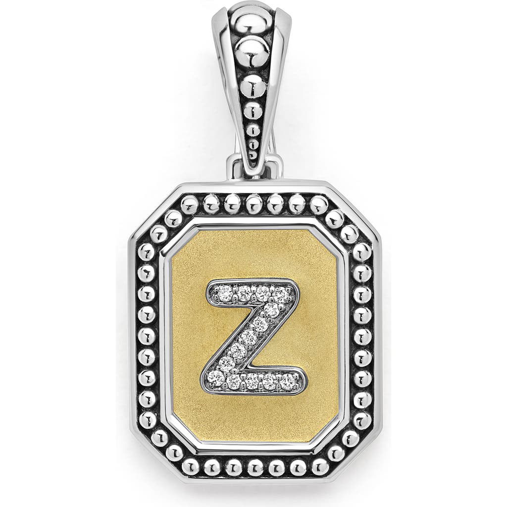 Lagos Signature Caviar Initial Enhancer In Two-tone Z
