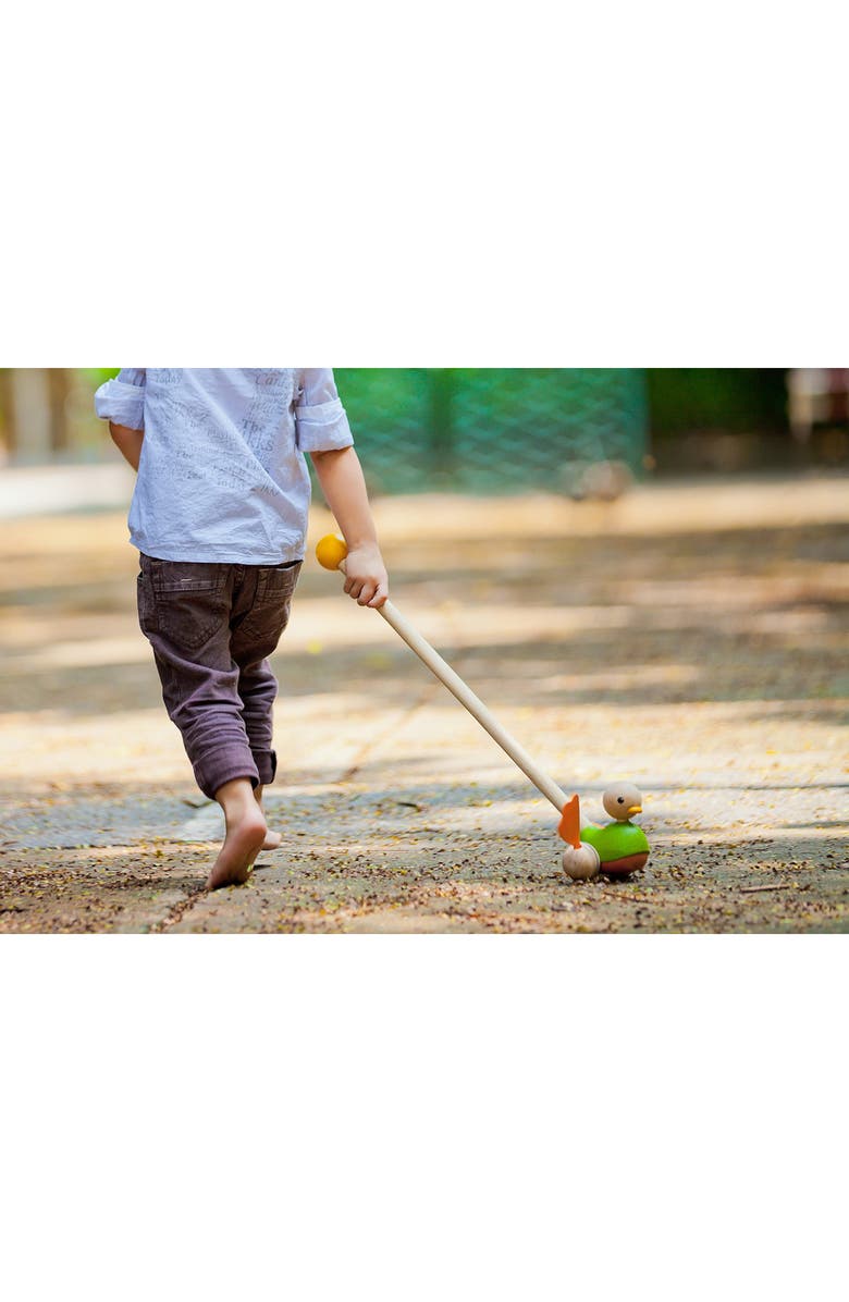 PlanToys<sup>®</sup> Push-Along Duck Toy, Alternate, color, Multi