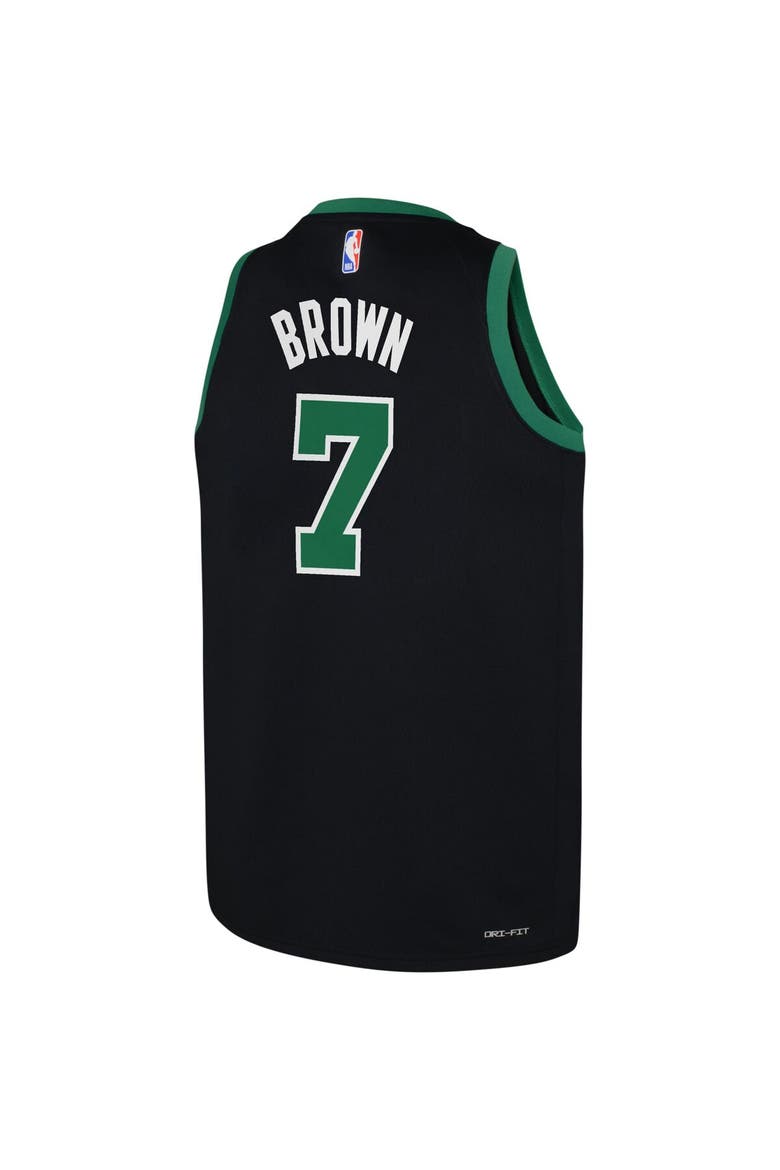 Youth Jordan Brand Jaylen Brown Black Boston Celtics Swingman Jersey - Statement, Alternate, color, Black