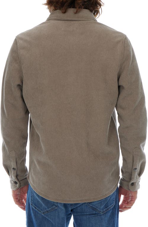 Px Corduroy Microfiber Lined Jacket In Brown