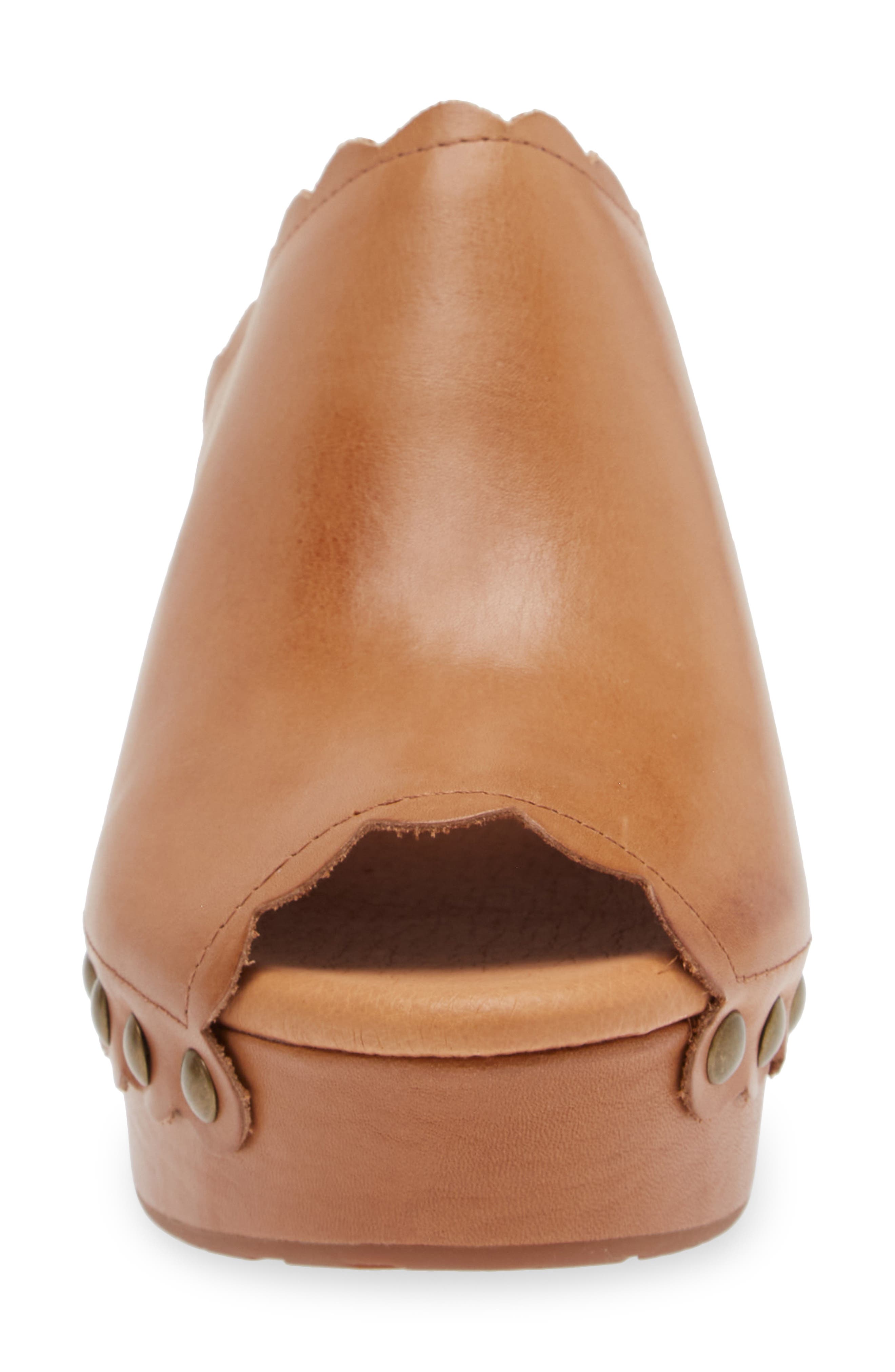 Chocolat Blu Gold Platform Slide Sandal, Alternate, color, Tan Leather