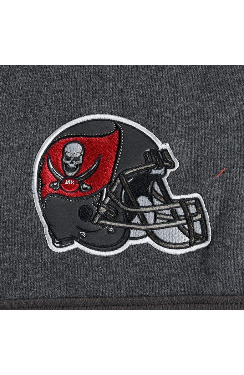 STARTER Men's Starter Heather Charcoal/Red Tampa Bay Buccaneers Extreme Pullover Hoodie, Alternate, color, Heather Charcoal