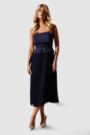 Coast Petite Square Neck Midi Dress