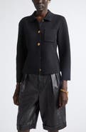 Saint Laurent Virgin Wool Polo Cardigan