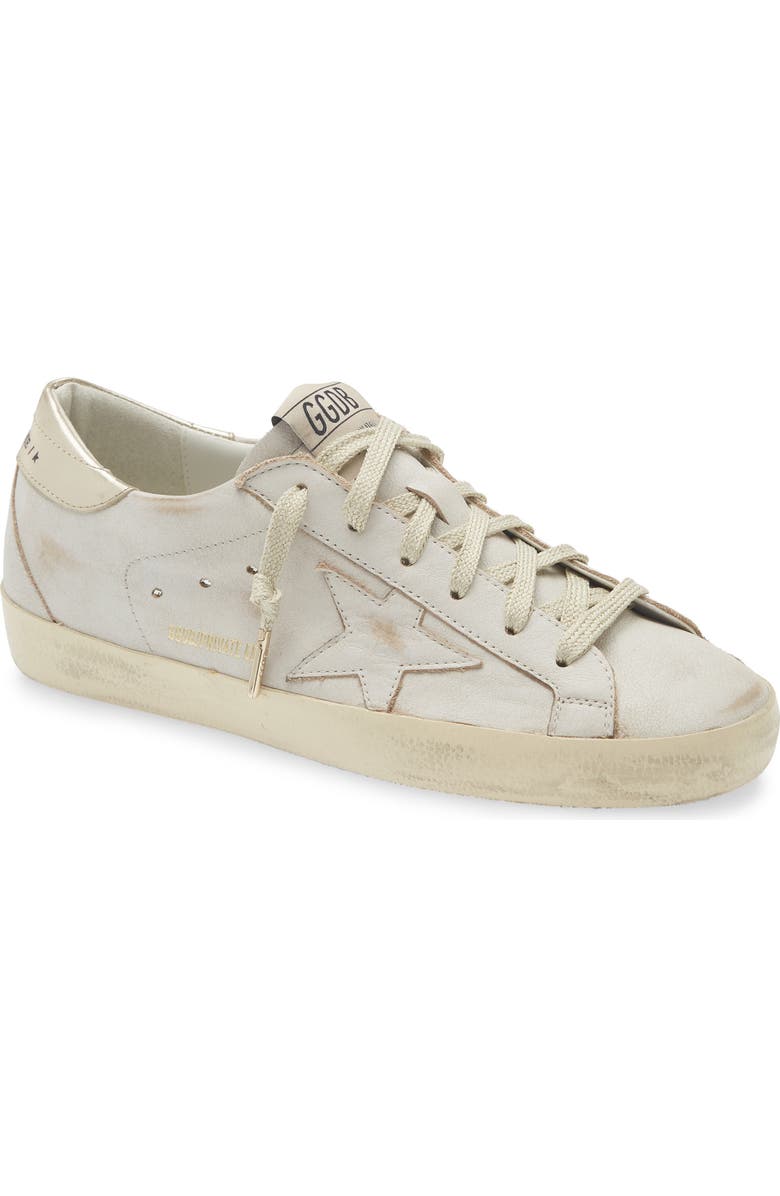 Golden Goose Super-Star Sneaker, Main, color, Beige/ Platinum