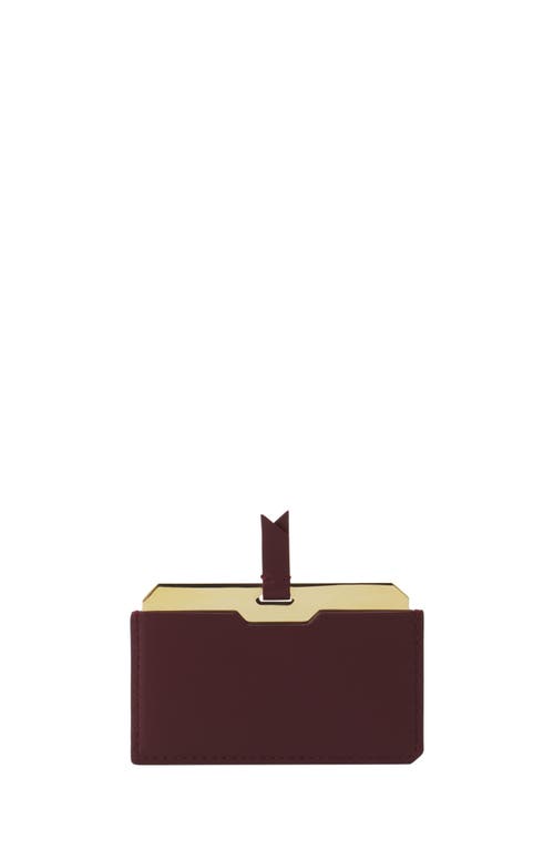 Lanvin Leather Mirror Holder In Brown