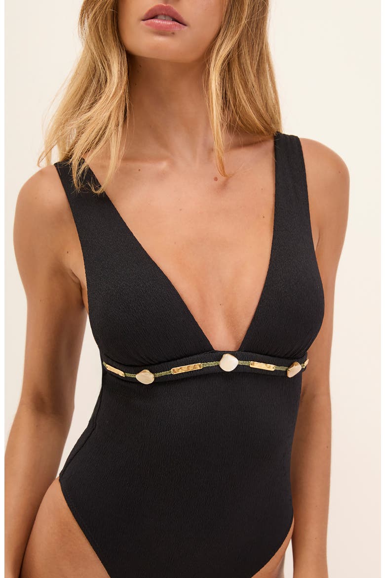 Edith One-Piece Swimsuit, Alternate, color, BLACK