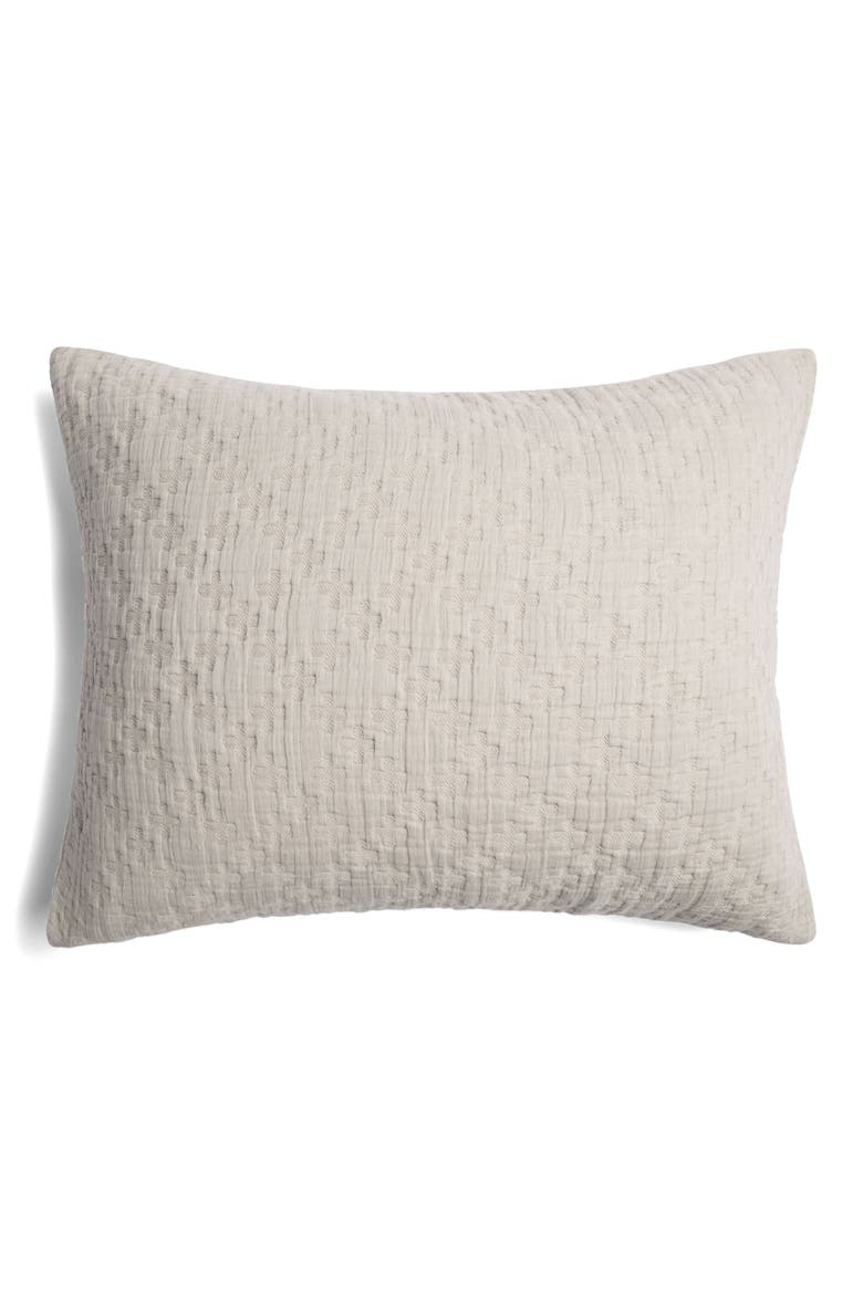 Desert Set of 2 Cotton Shams, Alternate, color, BONE