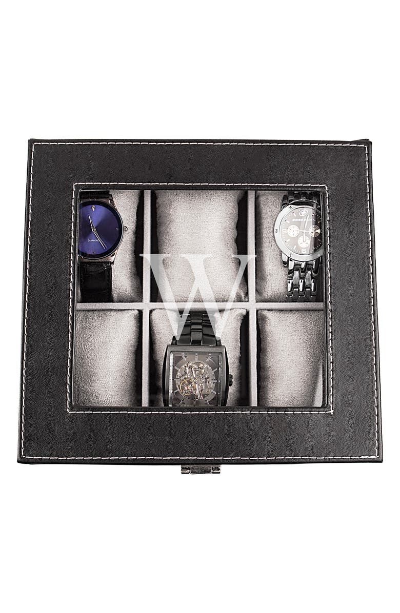 Cathy's Concepts Monogram Watch Box, Alternate, color, 