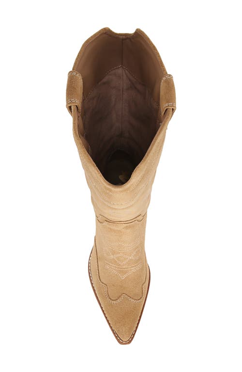 Sam Edelman James Pointed Toe Western Boot In Safari Tan