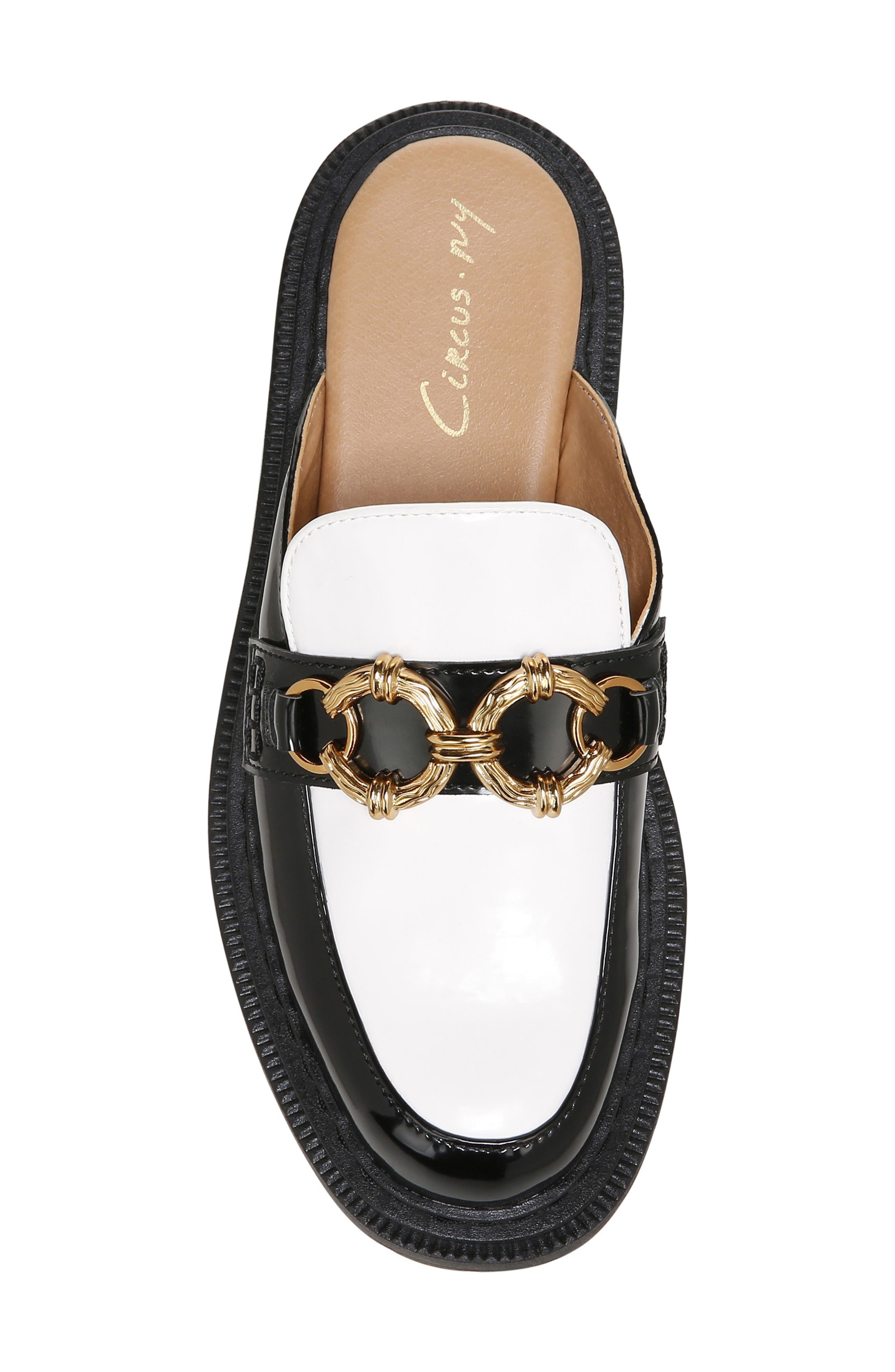 Evangeline Mule, Alternate, color, BLACK/ BRIGHT WHITE