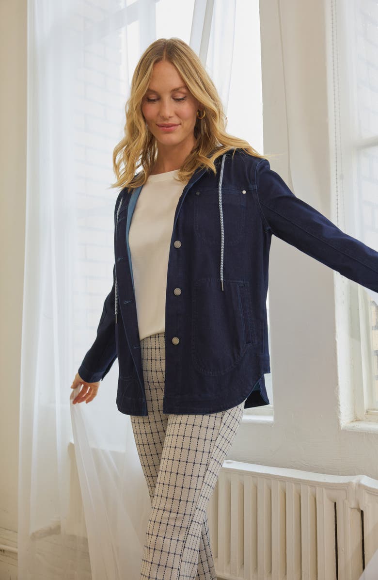 Liverpool Los Angeles Mixed Media Sleeveless Top, Alternate, color, 