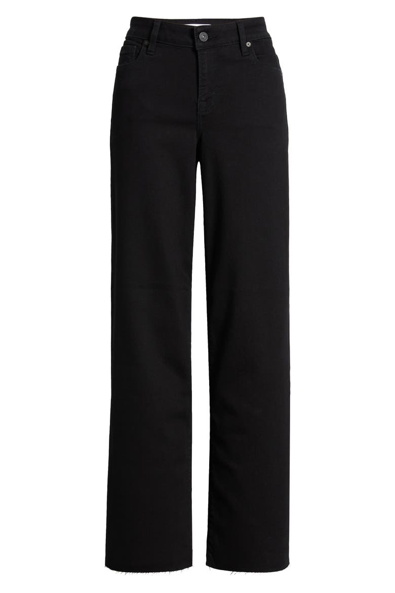 Wide Leg Jeans, Alternate, color, BLACK