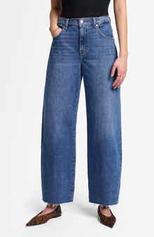 Bonnie Raw Hem High Waist Barrel Jeans