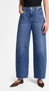 7 For All Mankind Bonnie Raw Hem High Waist Barrel Jeans