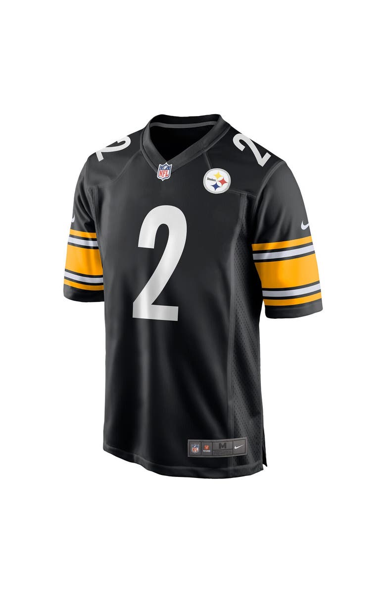 Nike Men's Nike Justin Fields Black Pittsburgh Steelers Game Player Jersey, Alternate, color, 