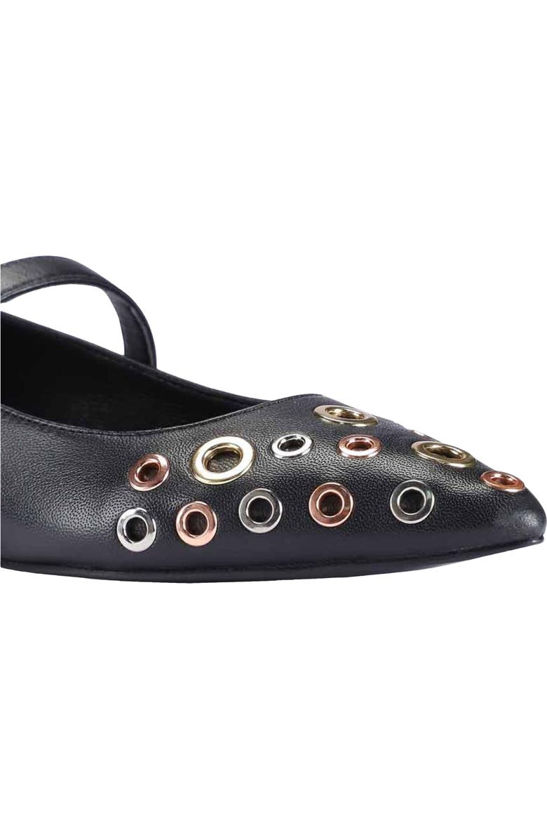 SAINT G Josh Pointed Toe Mary Jane Flat, Alternate, color, Black