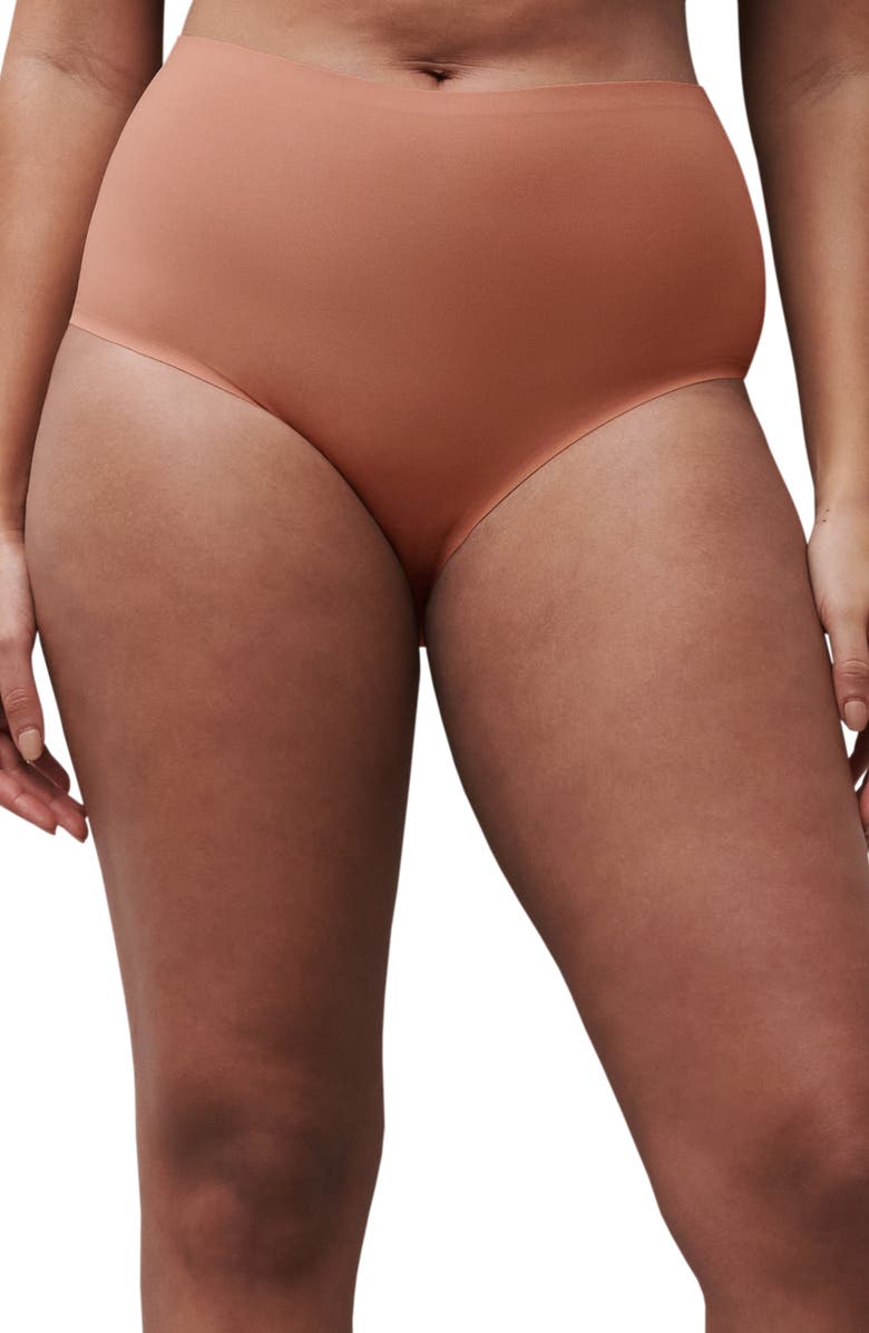 Chantelle Lingerie Soft Stretch Full Briefs, Main, color, Mocha Mousse