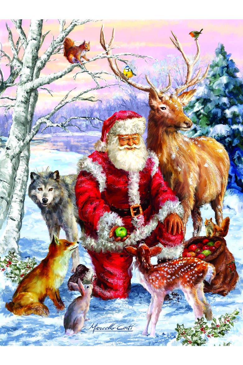 Santa's Menagerie 1000 piece Jigsaw Puzzle for Adults, Alternate, color, Multicolor