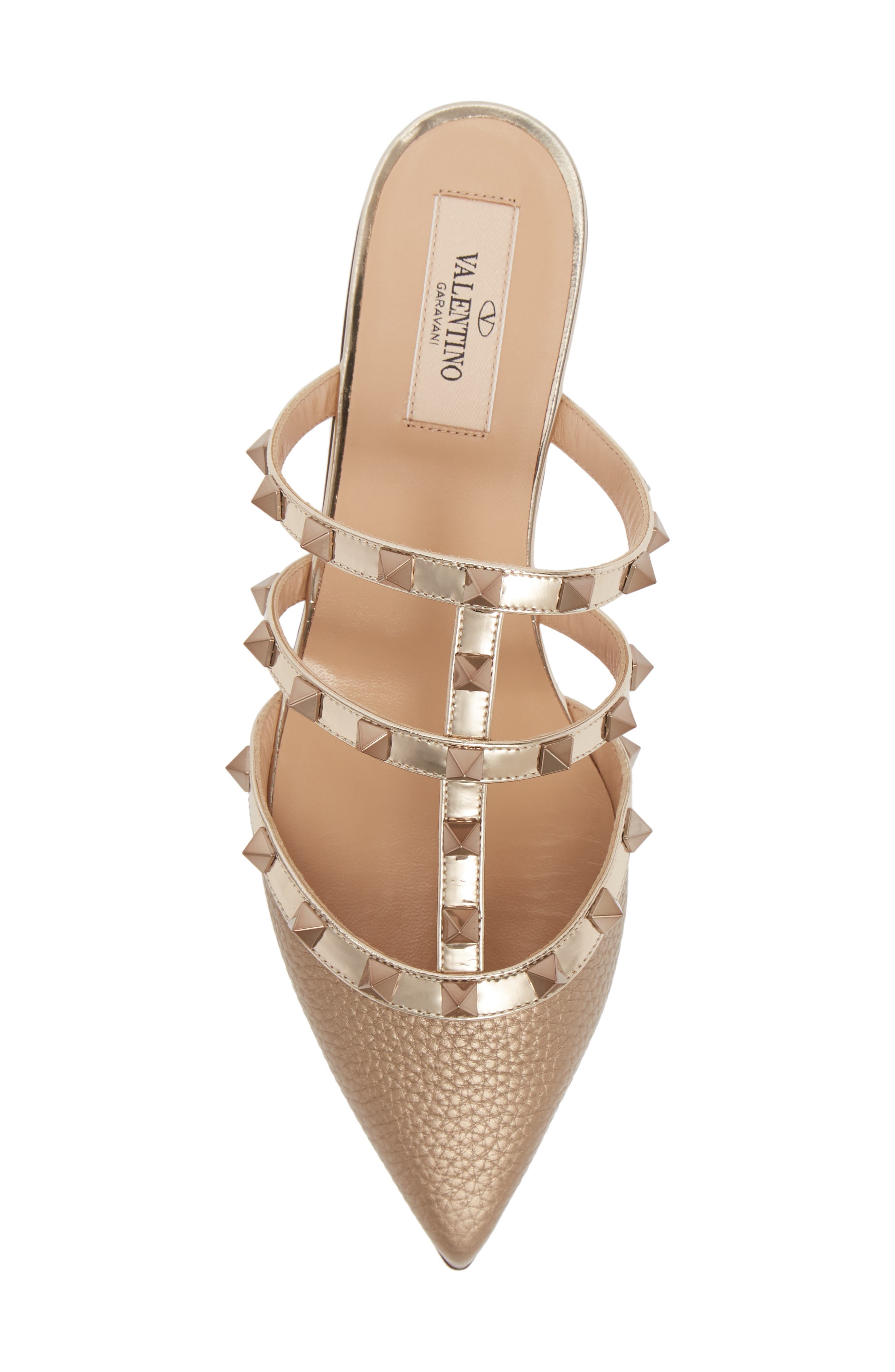 Valentino Garavani Rockstud Pointed Toe Mule, Alternate, color, 