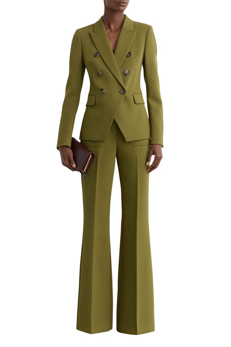 Priya Double Breasted Blazer, Alternate, color, CHARTREUSE GREEN