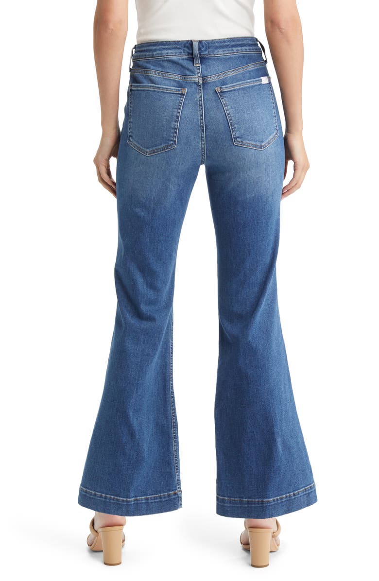 JEN7 by 7 For All Mankind Patch Pocket Flare Trouser Jeans, Alternate, color, 