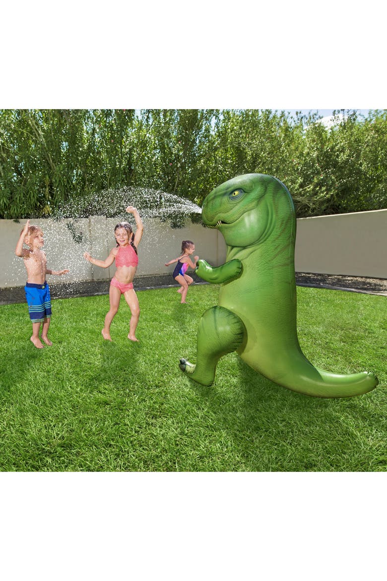 Inflatable Dinomite Sprinkler, Alternate, color, Green