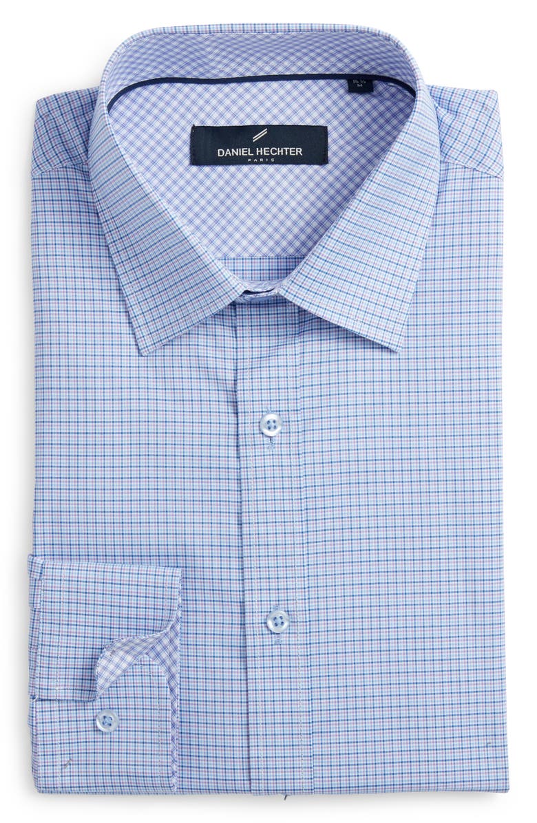 DANIEL HECHTER Check Dress Shirt, Alternate, color, 