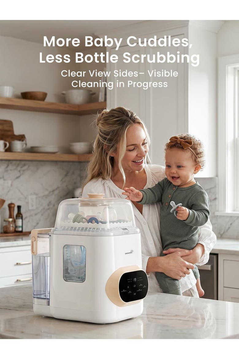 Bottle Washer & Sterilizer & Dryer, Alternate, color, White