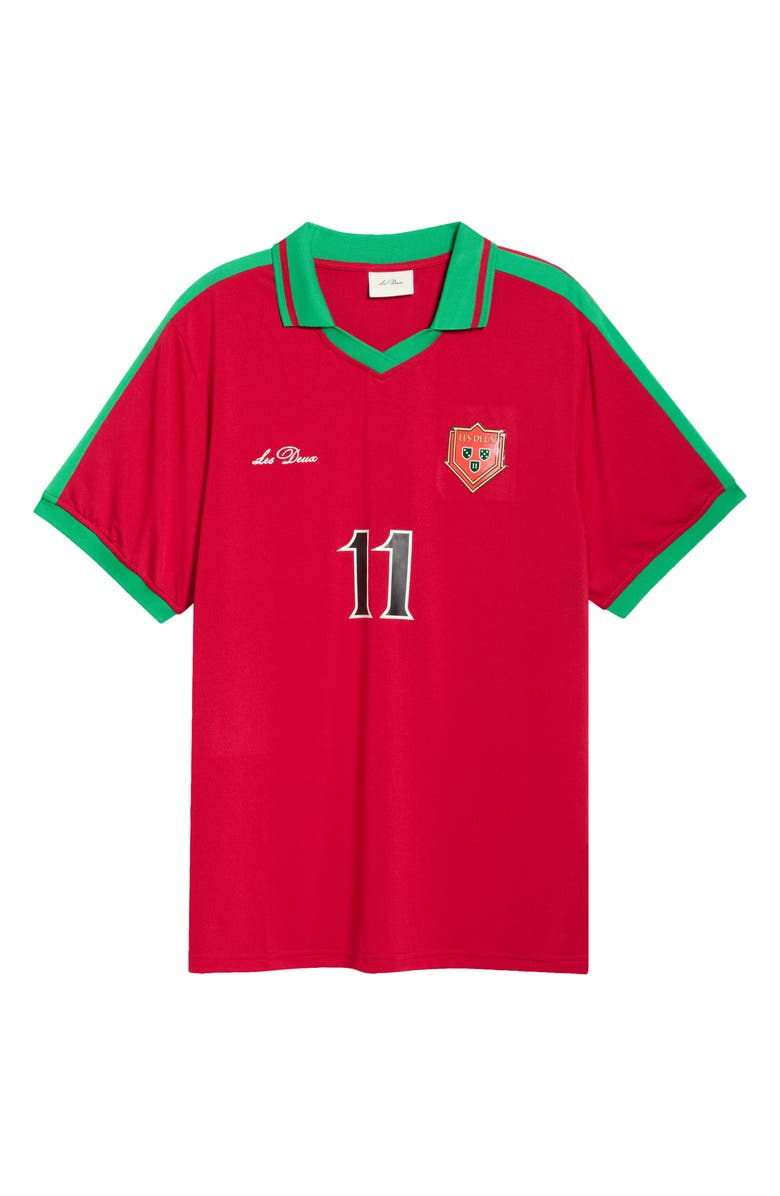 Les Deux Portugal Football Jersey, Main, color, Chili Pepper Red