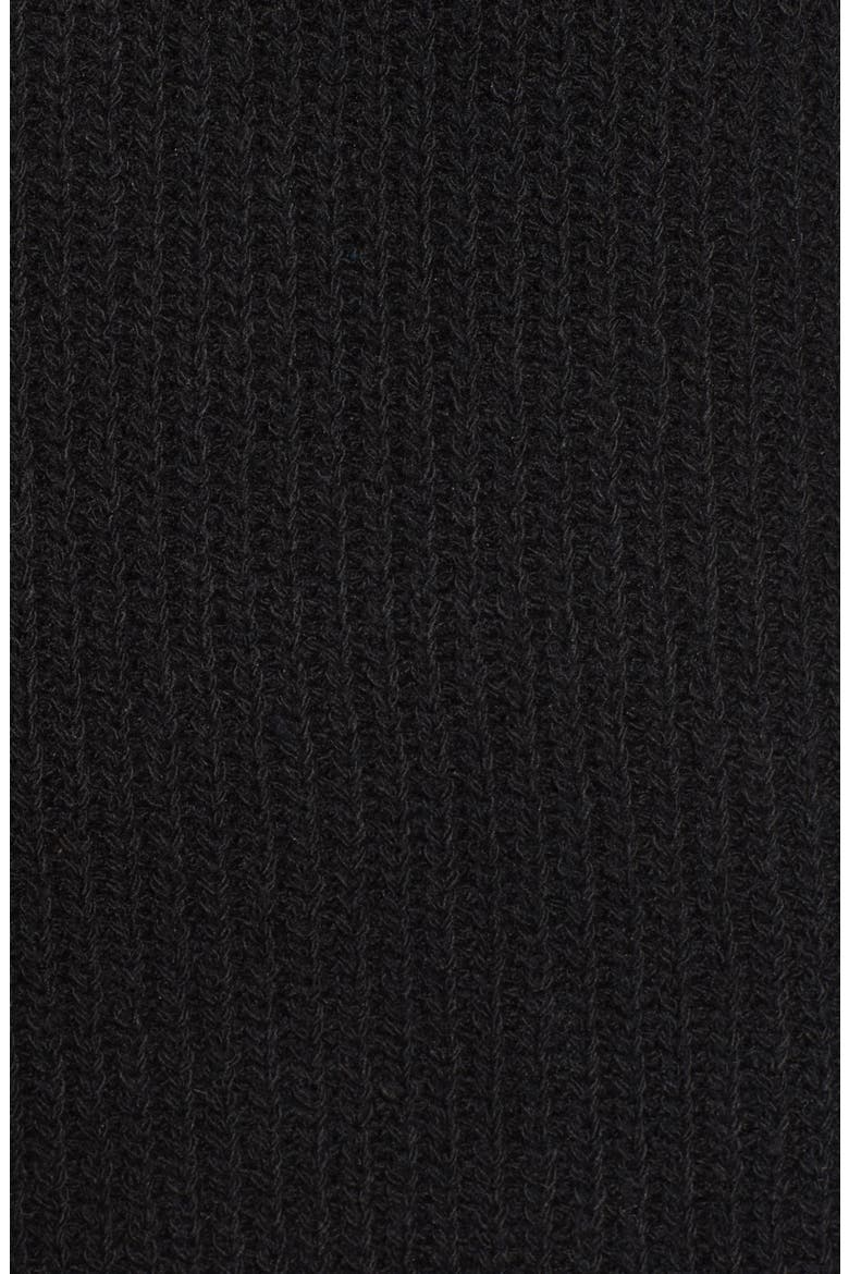 Embroidered Choker Sweater, Alternate, color, BLACK