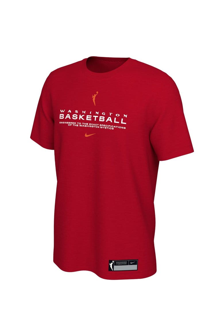 Men's Nike  Red Washington Mystics On Court Legend Essential Practice T-Shirt, Main, color, Red