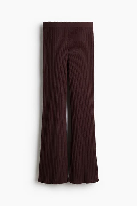 Cable-knit Trousers